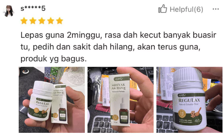Review sebenar pengguna