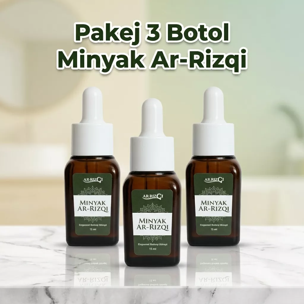 Minyak Ar-Rizqi Sahaja - 3 Botol (Beli 2 + FREE 1)