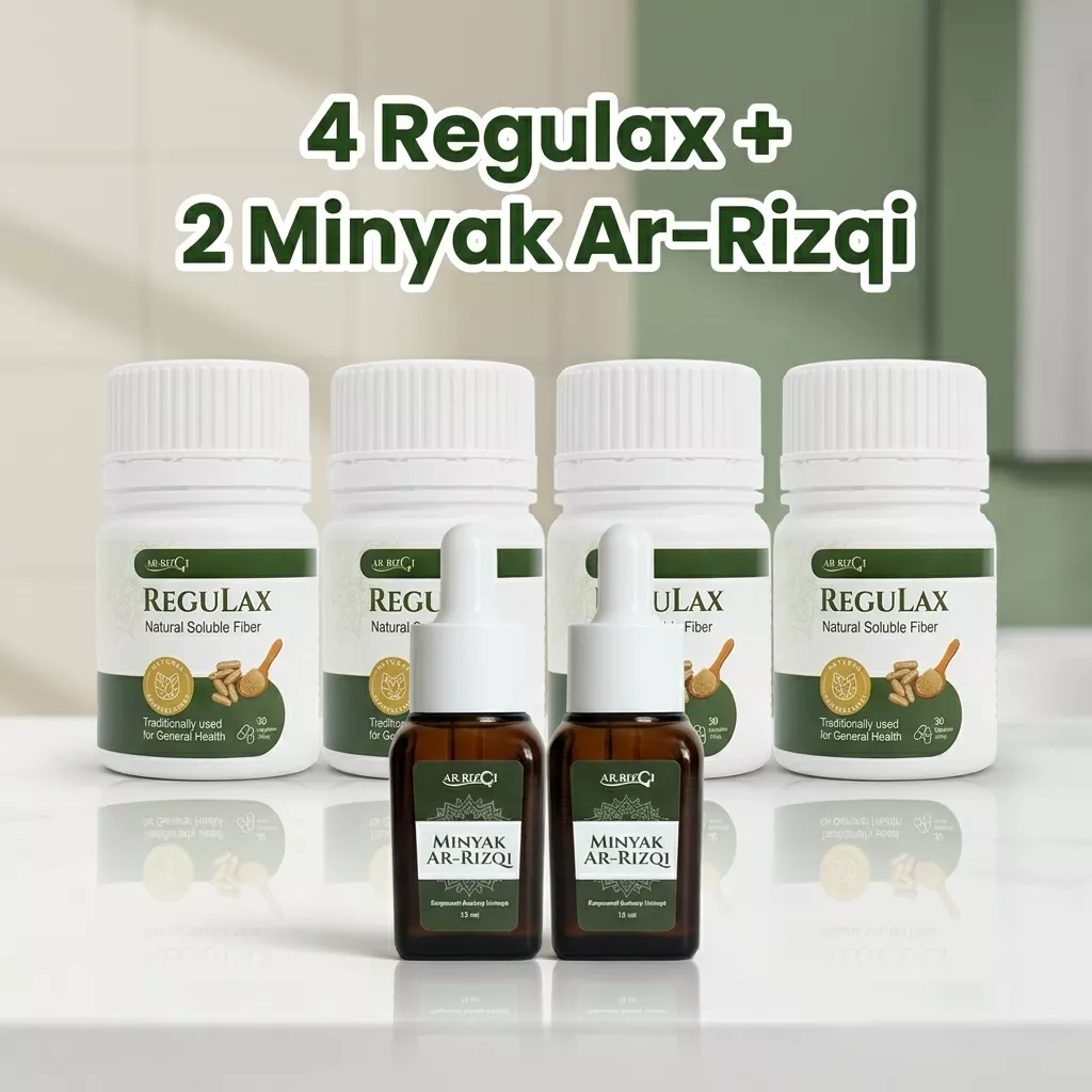 4 Botol Regulax + 2 Botol Minyak Ar-Rizqi